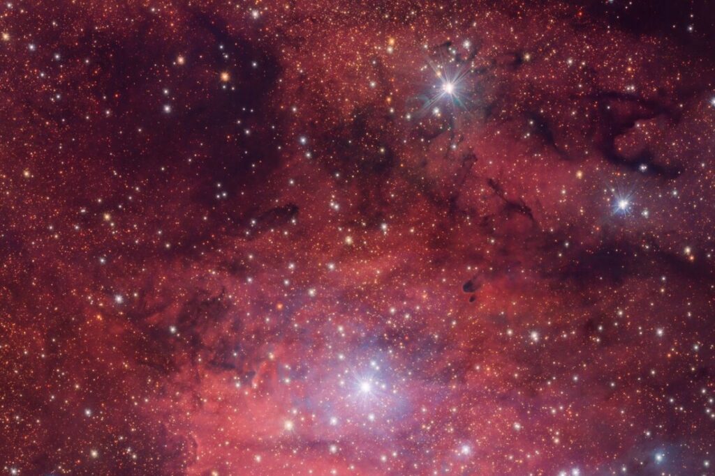 A Breathtaking View Of Rosy Red Nebula, Courtesy European Southern Observatory