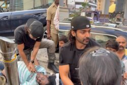 Gurmeet Choudhary Gives CPR To Man Who Collapsed On Mumbai Streets, Fans Call Him 'Real Hero'