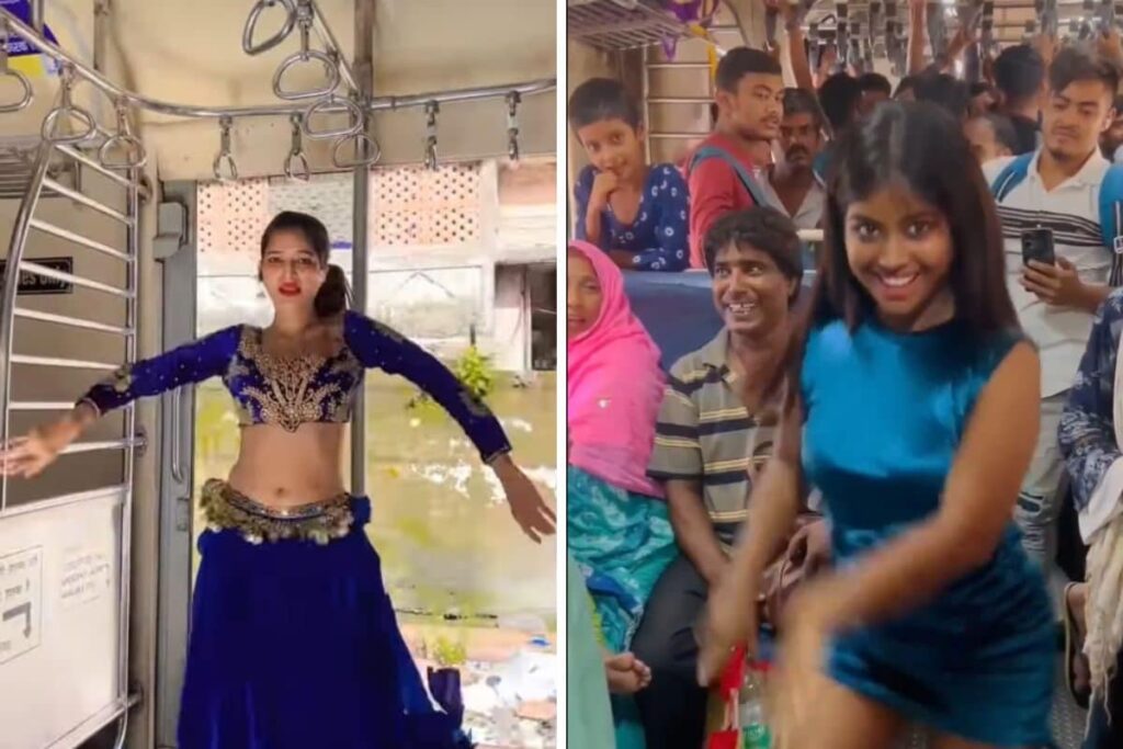 Watch: Girl Dances To Bhojpuri Beats Inside Crowded Train; Internet Thinks It's A Bit Much