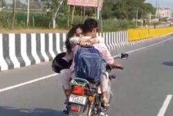 Love On Wheels? UP Couple Slapped With Rs 8,000 Fine