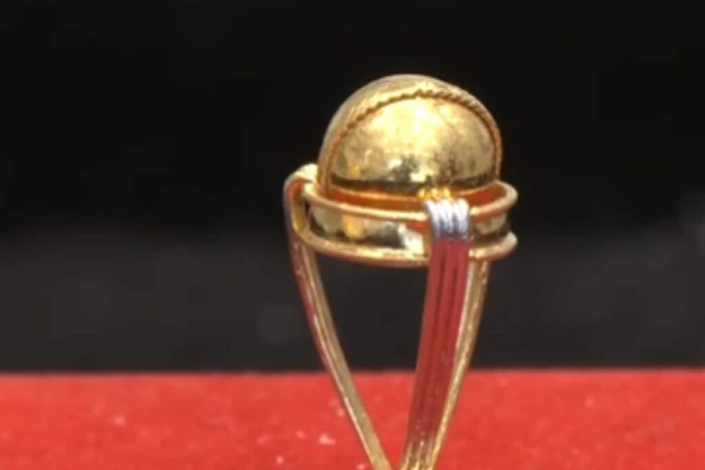 Ahead Of India vs Pakistan, Man Makes 'Smallest Replica' Of World Cup Trophy In Gold