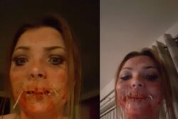 Woman Scares Off Boyfriend With Ultimate Halloween Makeup; Watch