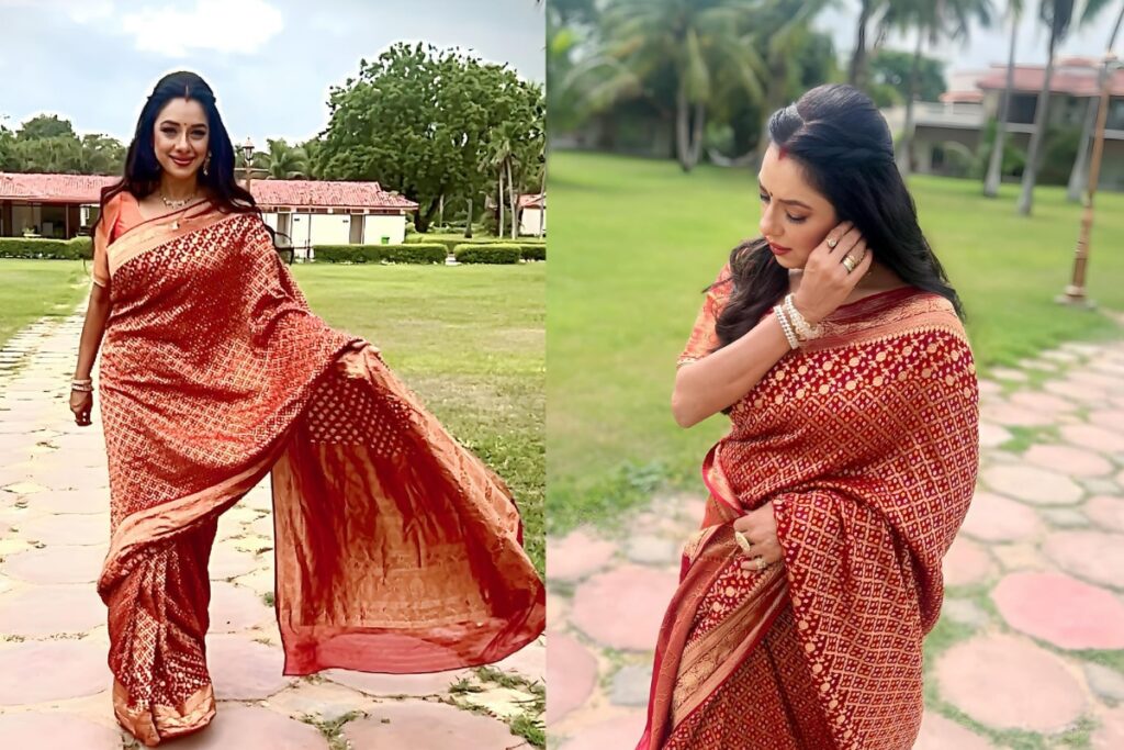 Rupali Ganguly, In Red Banarasi Saree, Shares Glimpses From Her Navratri Celebrations