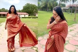 Rupali Ganguly, In Red Banarasi Saree, Shares Glimpses From Her Navratri Celebrations