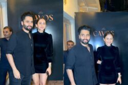 Rakul Preet Singh, Jackky Bhagnani Twin In Black At Shah Rukh Khan's Dunki Wrap-Up Party