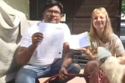 Street Dog From Varanasi All Set To Travel To The Netherlands With A Passport And Visa