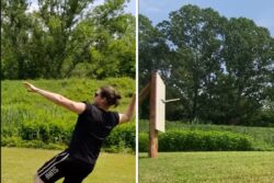 The World Record For Farthest Distance Axe Throw Goes To This Italian Man