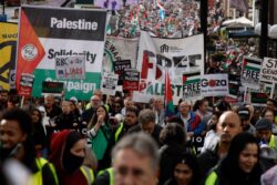 Israel-Hamas War: About 100,000 Pro-Palestinian Protesters March in London