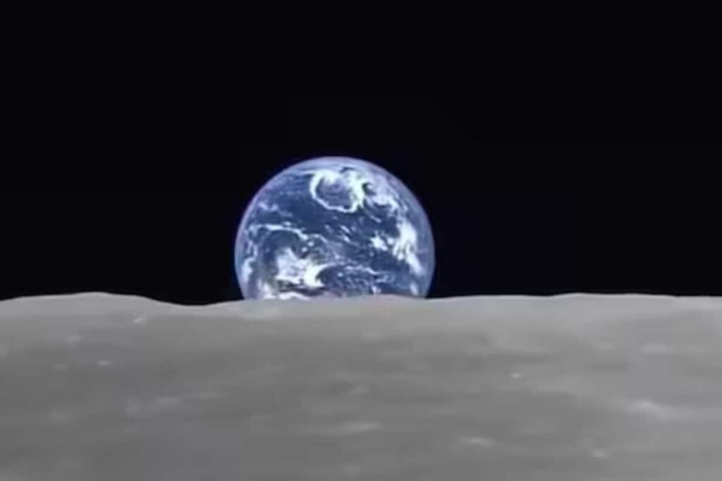 Watch: Japanese Spacecraft Captures The Earth ‘Rising’ Over The Moon’s Horizon