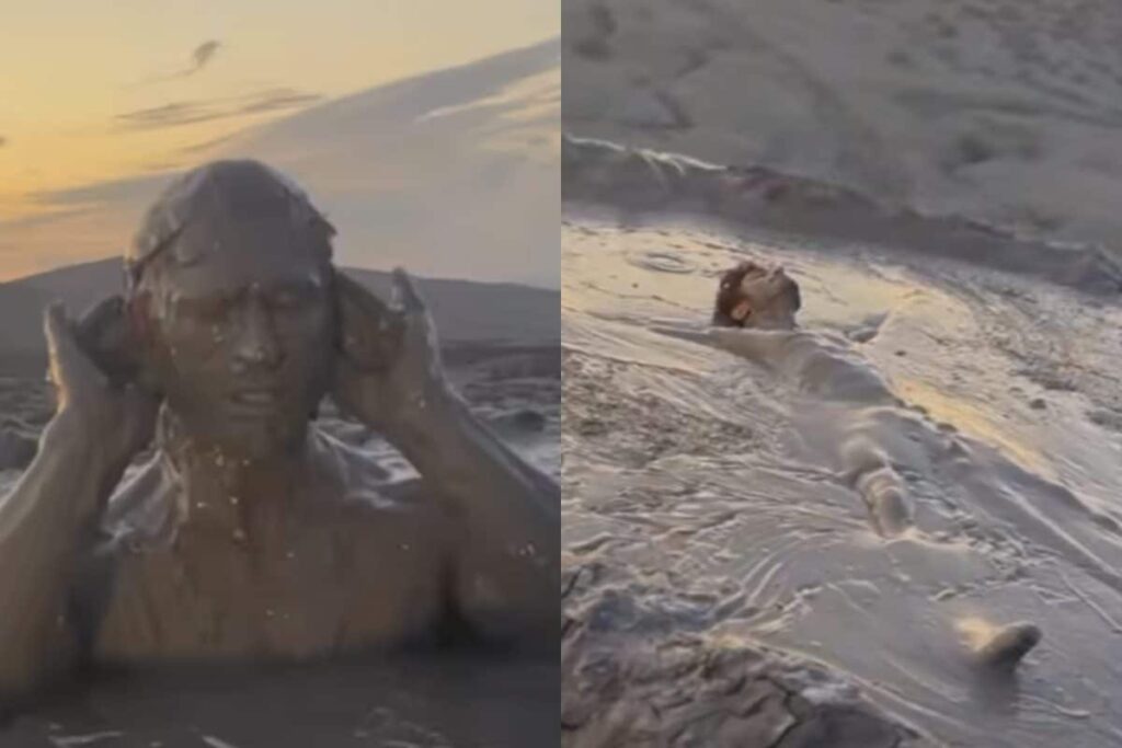 Vidyut Jammwal Takes A Volcanic Mud Bath, Fans Call Him 'Contemporary Indian Yogi'; Watch
