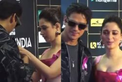 Tamannaah Bhatia Helps BF Vijay Varma With His Silver Chain On Red Carpet; Watch Viral Video