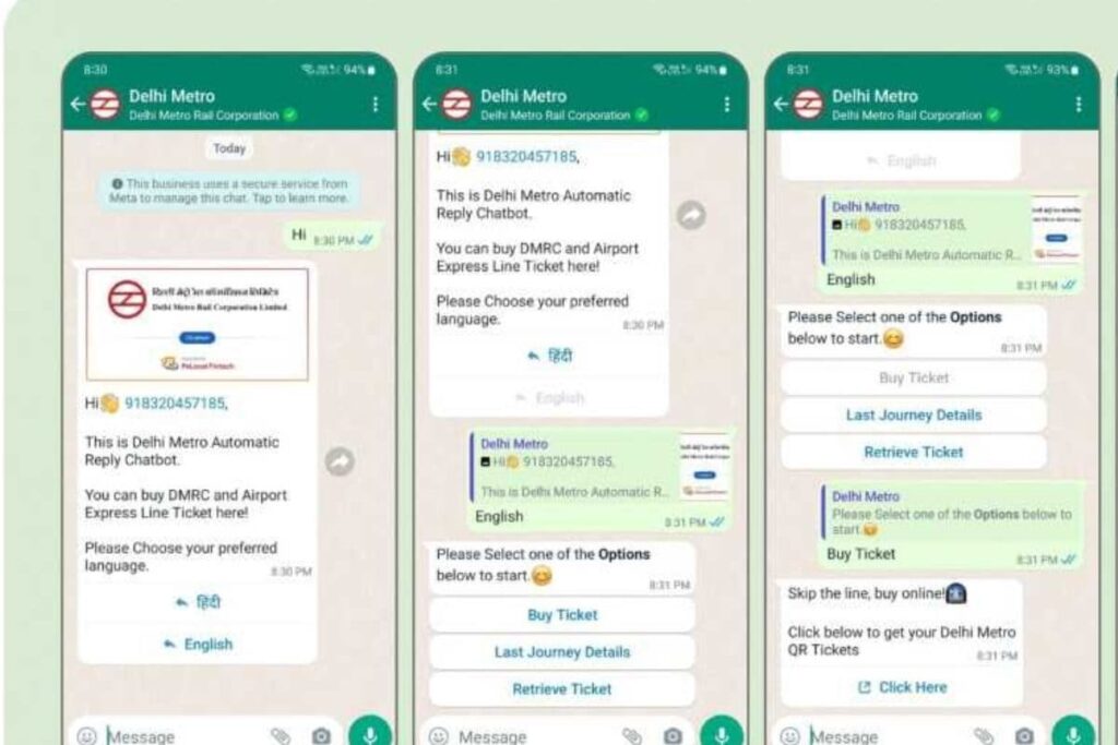 How To Use Delhi Metro WhatsApp-based Ticketing Service: A Quick Guide