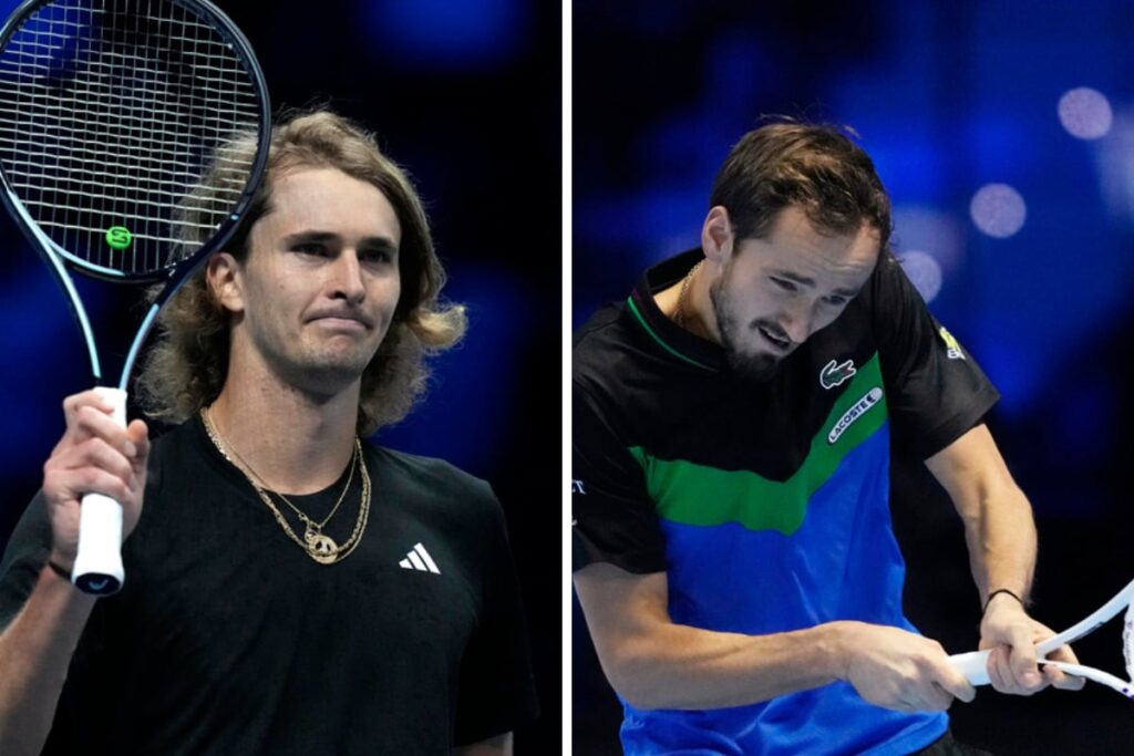 ATP Finals: Alexander Zverev Overpowers Carlos Alcaraz, Daniil Medvedev Beats Andrey Rublev