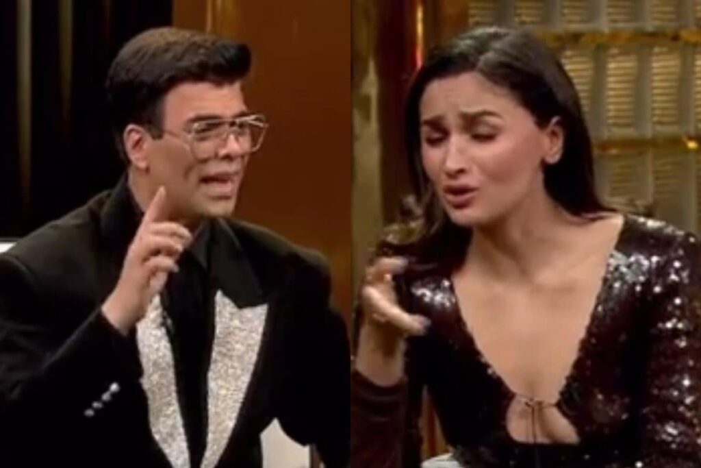 Alia Bhatt SCREAMS 'Chhee...' As Karan Johar Asks If She Gets 'Jealous' of Ranbir's Female Co-stars