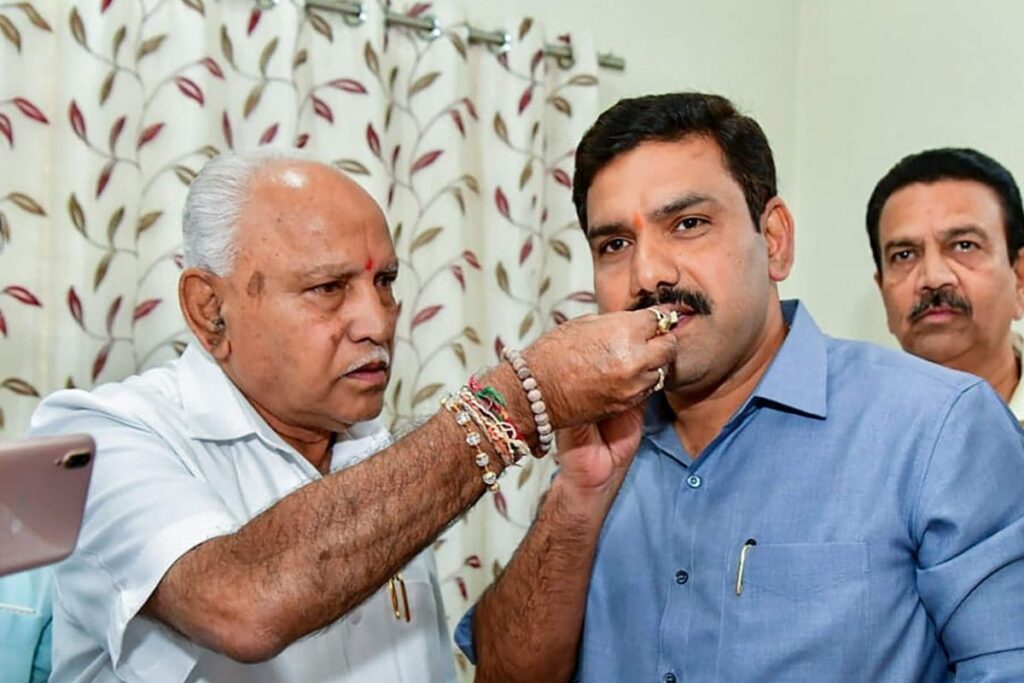 Vijayendra, Son of Ex-CM Yediyurappa, Appointed President of BJP Karnataka Unit