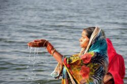 Major Water Bodies in Jharkhand Decorated with Lights for Chhath Puja