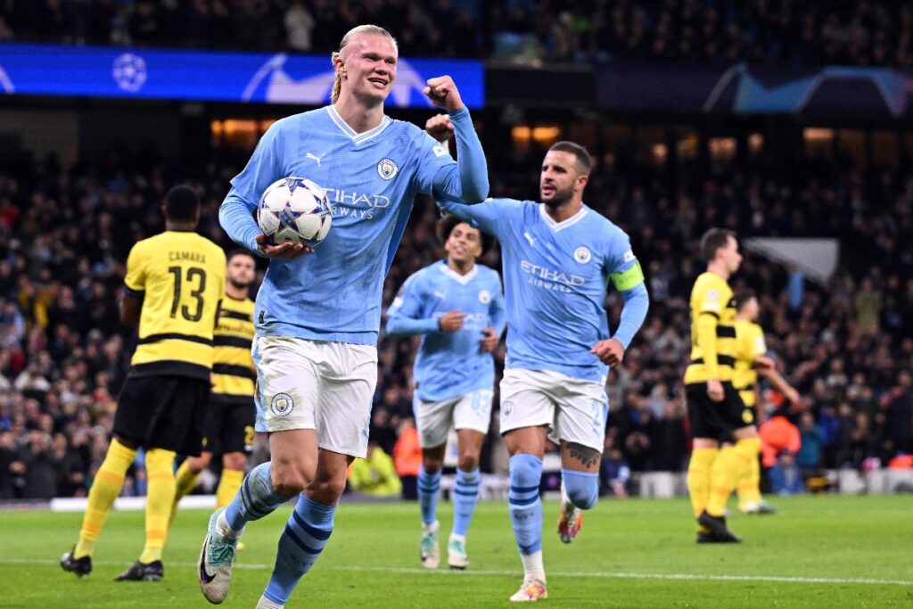 UEFA Champions League: Erling Haaland Brace Secures Win, Last 16 Qualification For Manchester City in 3-0 Victory vs Young Boys