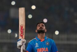 WATCH: Virat Kohli Brings up 49th ODI Ton Against South Africa in ICC ODI World Cup 2023 Encounter