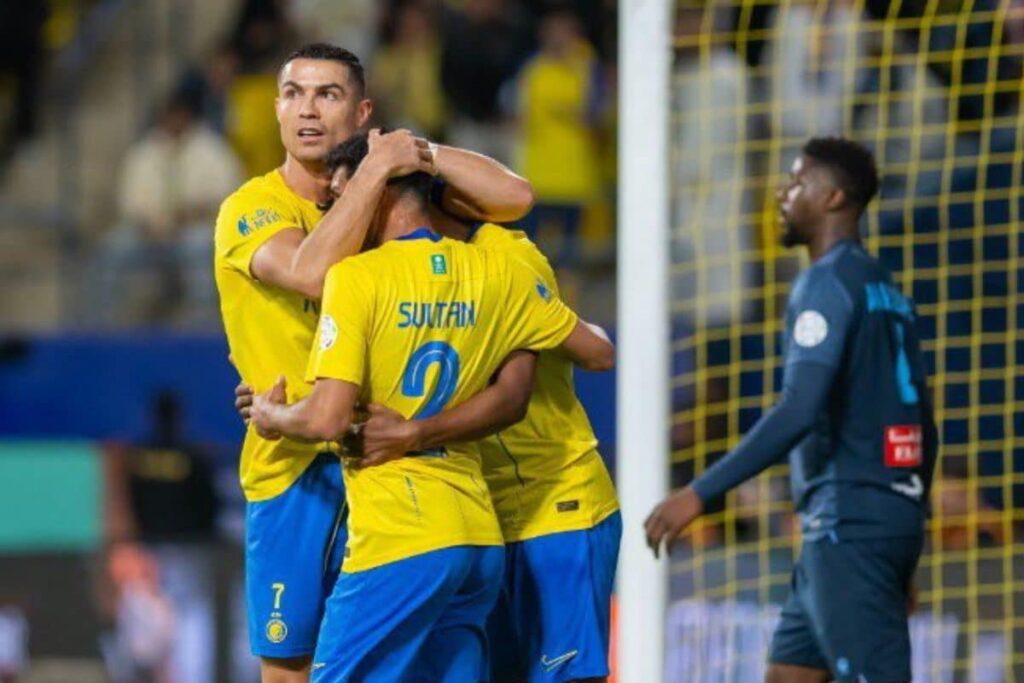 WATCH: Cristiano Ronaldo Completes Brace Against Al-Akhdoud With Long Range Looping Effort