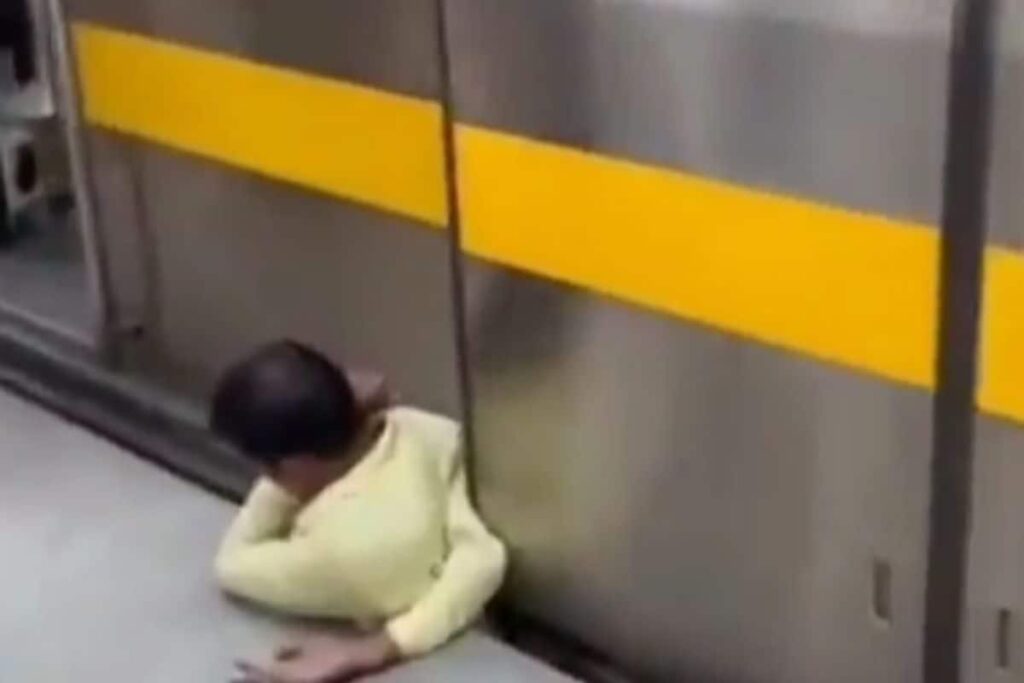 WATCH | Delhi Metro Passenger Stuck Between Train, Platform at Qutab Minar Station