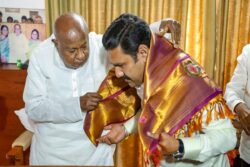 BJP Karnataka Chief Vijayendra Meets Deve Gowda, Bommai as He Begins Innings
