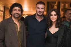 Farhan Akhtar, Shibani Dandekar Join David Beckham For Pics At Sonam Kapoor's Welcome Bash