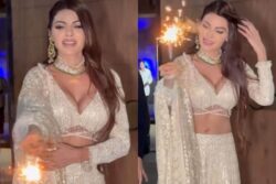 Sexy! Sherlyn Chopra Flaunts Cleavage In A Plunging Neckline Choli For Diwali, Hot Video Goes Viral