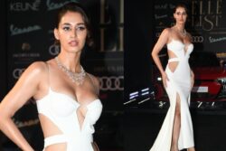 Sexy! Disha Patani Flaunts Her Curves And Cleavage In A White Cut-Out Gown, See Hot Photos