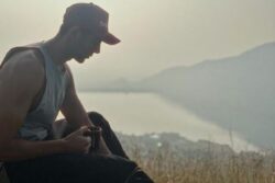 Kartik Aaryan Relaxes Atop A Hill In Between Chandu Champion Shoot, Fans Speculate Wai In Maharashtra; Photo