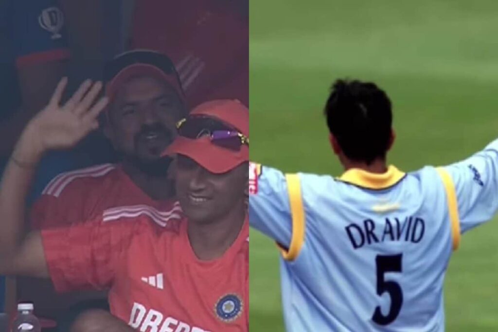 IND vs NED: Rahul Dravid's Million Dollar Reaction After His Images From 1999 World Cup Shown on Big Screen | WATCH