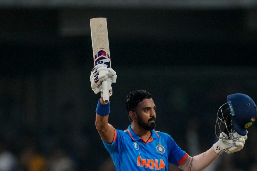 KL Rahul Eclipses Rohit Sharma, Slams Fastest Century by an Indian in ODI World Cup History