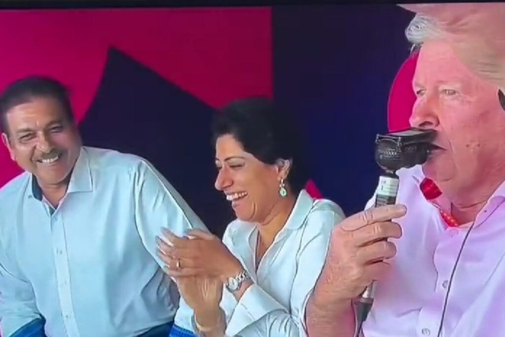 Watch: Ian Smith Imitates Ravi Shastri in Commentary Box, Ex-IND Coach and Anjum Chopra in Splits | WATCH