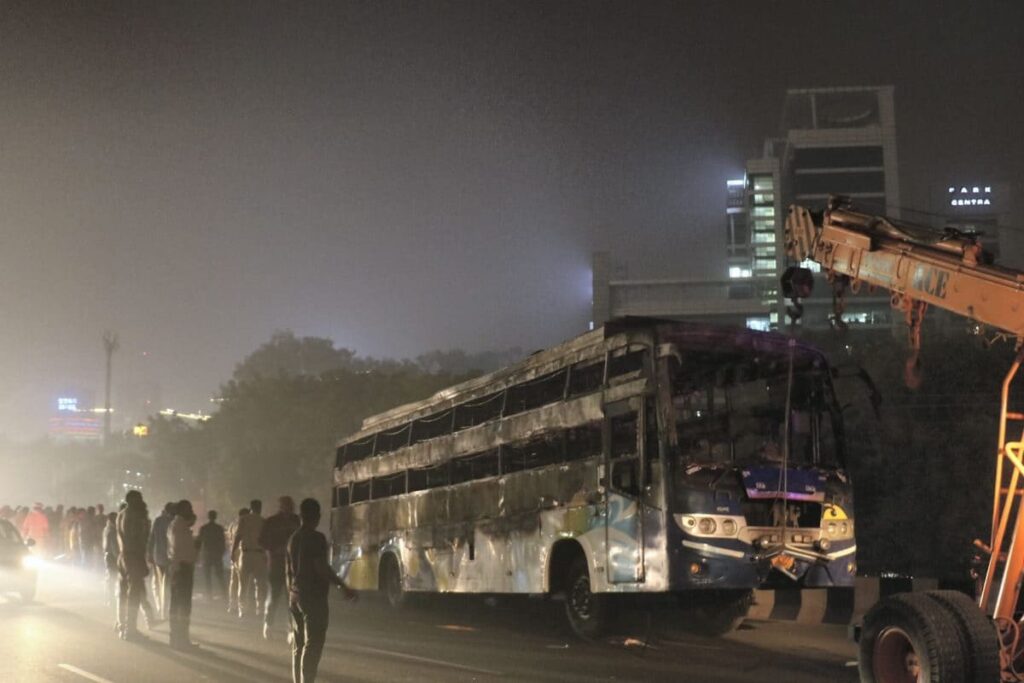 Gurugram Bus Fire: Minor Girl 'Missing', Accused Driver, Helper at Large