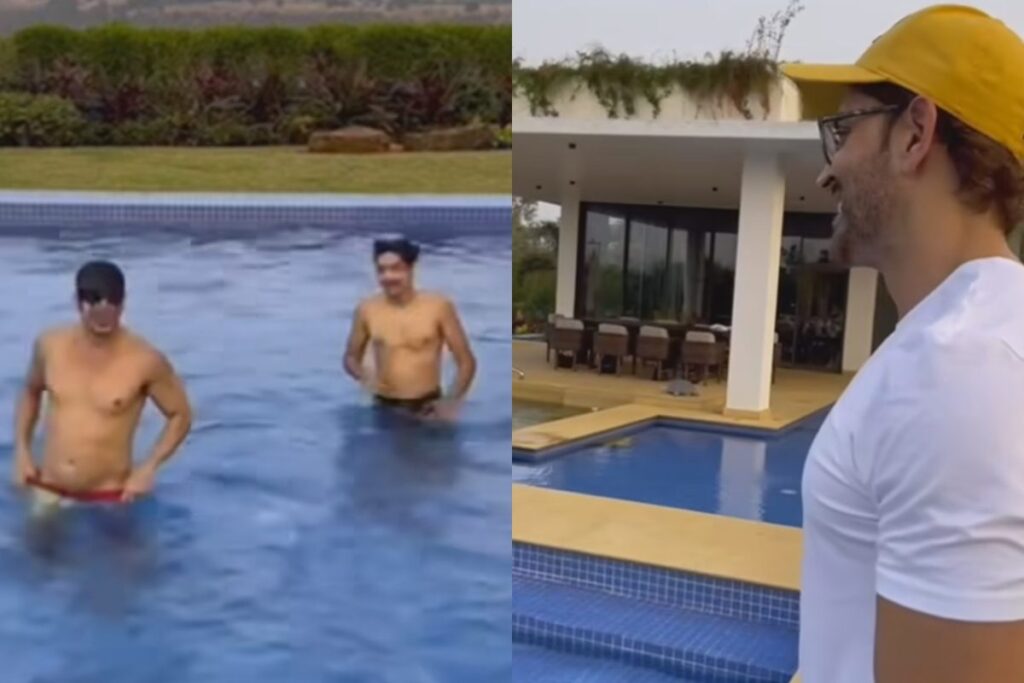 Hrithik Roshan Judges Swimming Race Between Zayed Khan And His Son Zidaan; Video Goes Viral