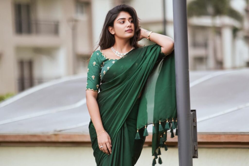 Surekha Vani's Daughter Supritha Naidu Looks Elegant In Green Saree