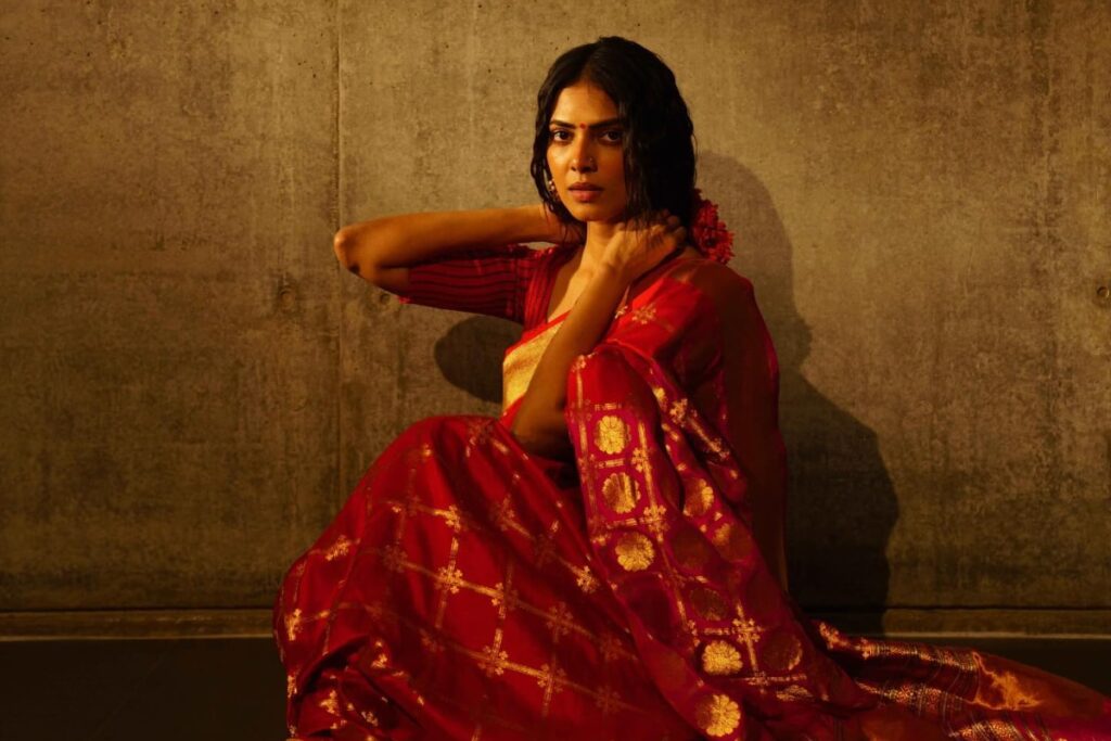 Actress Malavika Mohanan Is Elegance Personified In Her Pink Kanjivaram Saree