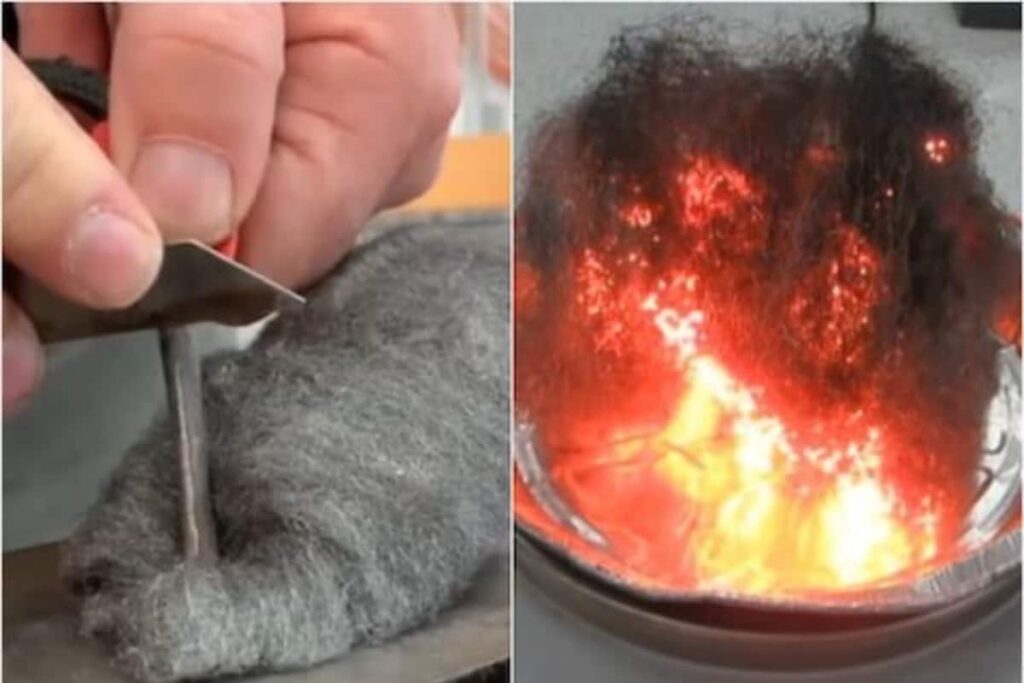 Watch: How Iron Wool Gets Heavier After Combustion