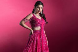 Prajakta Mali Looks Divine In A Dark Pink Lehenga, It Weighs…
