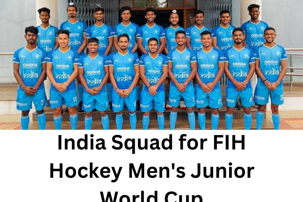 Uttam Singh to Lead India in FIH Hockey Men's Junior World Cup