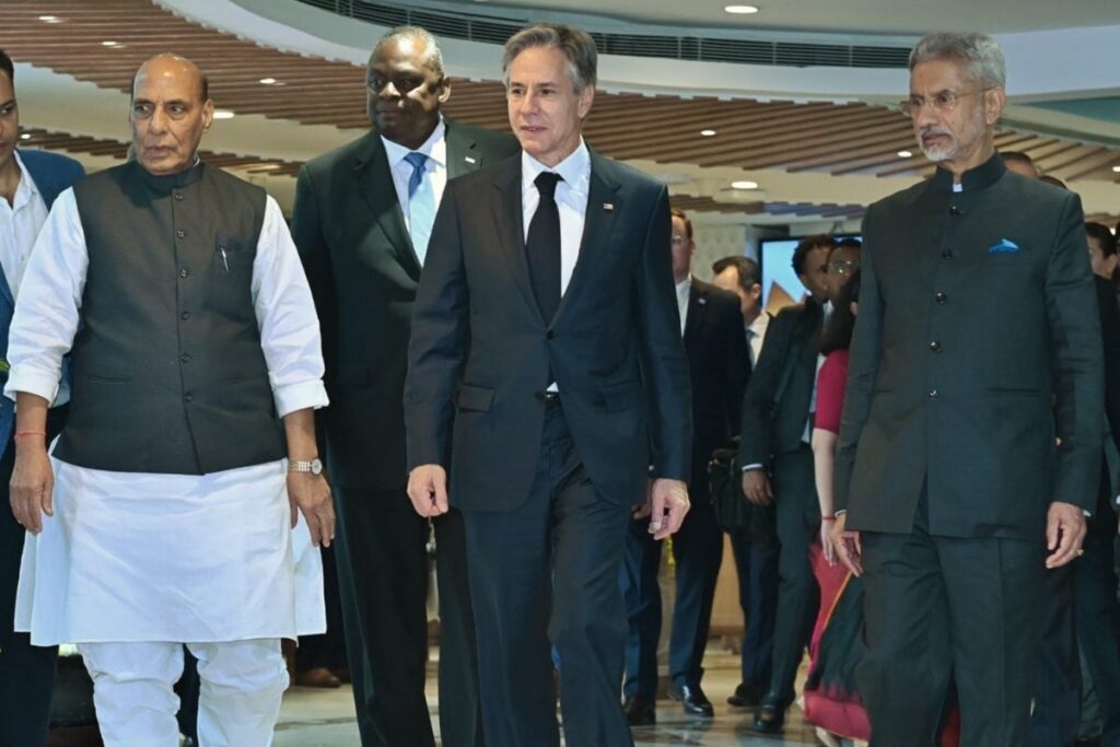 US Secretary of State Blinken, Defence Secretary Austin Meet PM Modi
