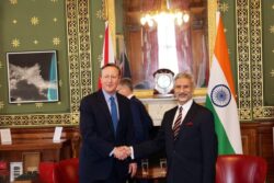 Jaishankar Meets Newly-appointed UK Foreign Secretary Cameron; Congratulates Him on His Appointment
