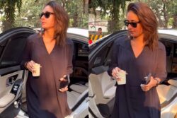 Kareena Kapoor Khan Looks Chic in Black Colour Short Dress, Gets Papped in The City; Watch