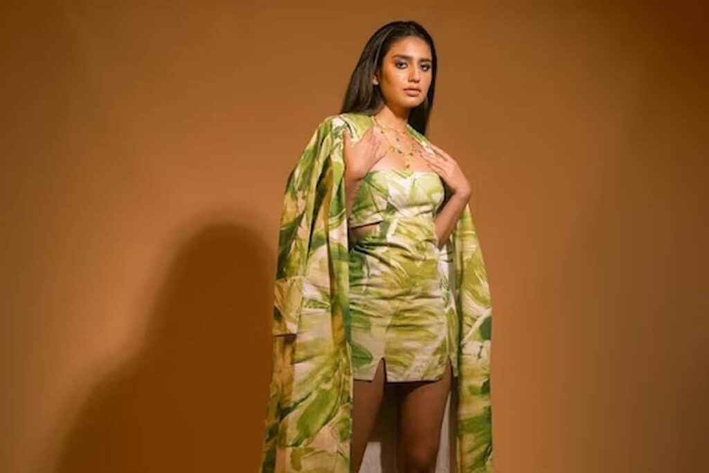 Priya Prakash Varrier’s Green Tropical Print Dress Will Take You Back To Summers