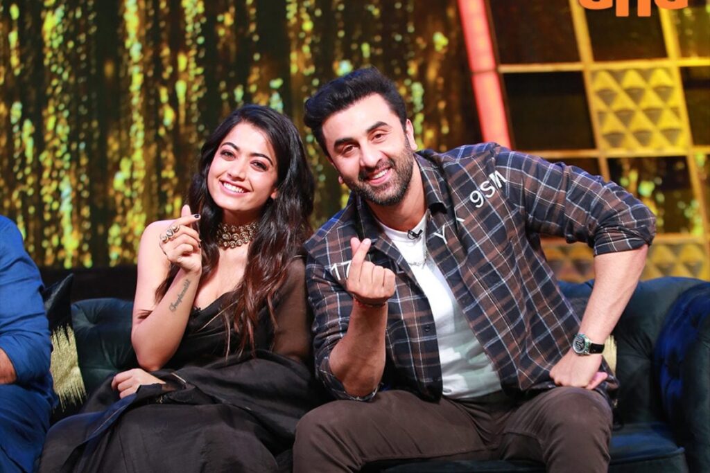 Rashmika Mandanna Stands Strong, Poses With Ranbir in 1st Public Outing Since Viral DeepFake Video