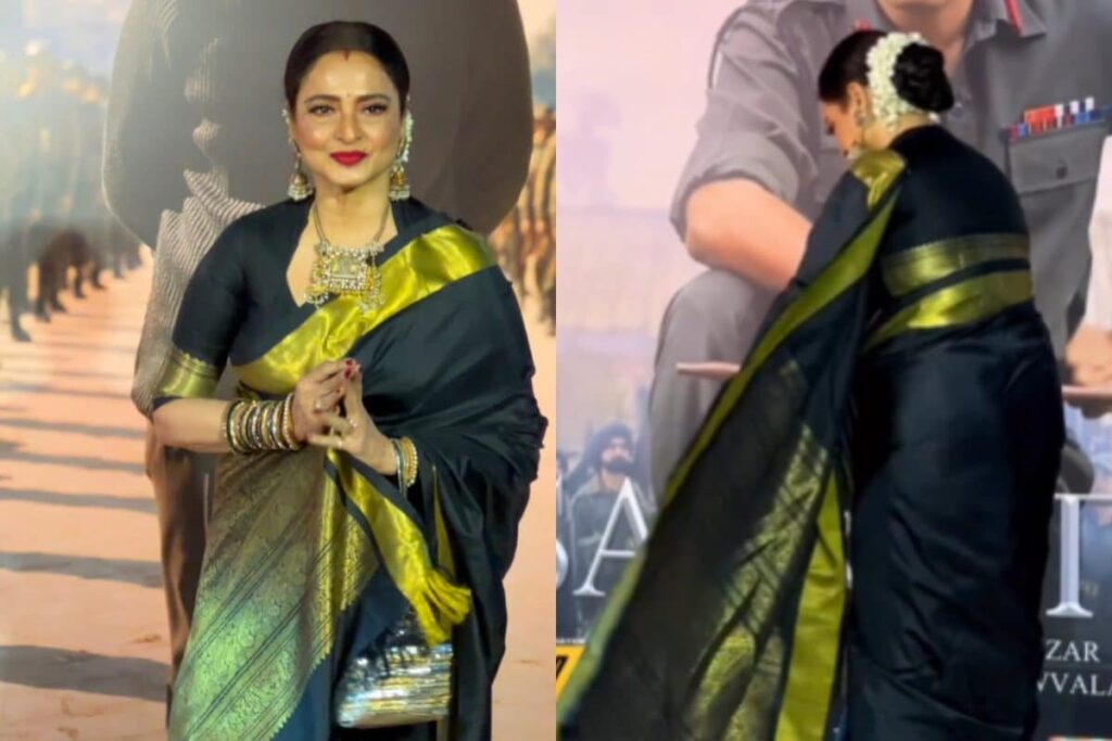 Rekha SURPRISES Everyone at Sam Bahadur Premiere By Bowing Down To Vicky Kaushal's Poster; Watch