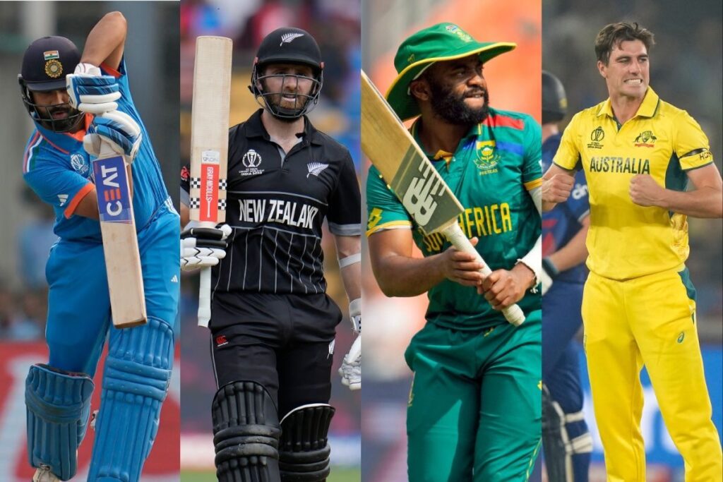 World Cup 2023 Semi-final Spots Locked: India Face New Zealand in Mumbai, South Africa to Lock Horns vs Australia in Kolkata