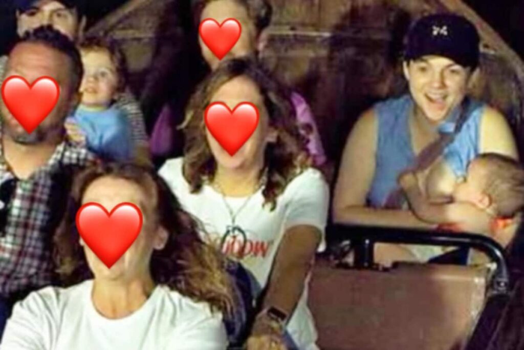 Woman Gives Savage Reply To Trolls Who Criticised Her Breastfeeding Picture On Disney Ride