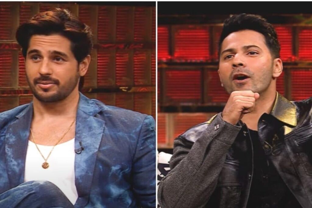 Sidharth Malhotra, Varun Dhawan Reunite On KWK 11 Years After SOTY, Say 'Karan Johar Ghar Tode'; Watch