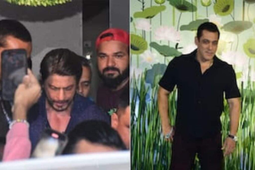 Shah Rukh Khan, Salman Khan Captured Interacting At Arpita Khan's Diwali Bash; Video Goes Viral, Watch