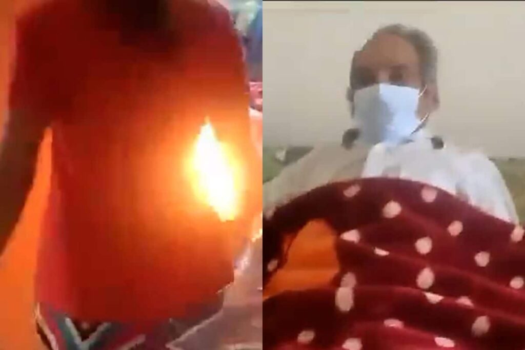 Woman Tries to Set Father-in-law's Room on Fire, Video Surfaces Online